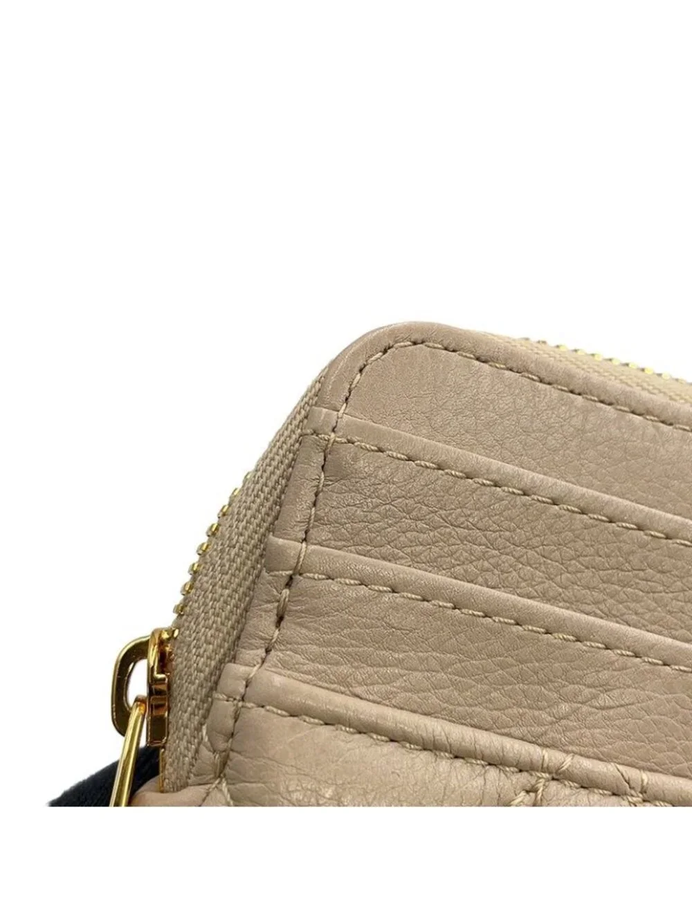 Dior Coin Case Cannage Caro Lavender Wallet Calf Leather